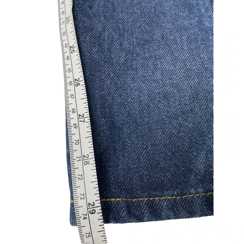 Vintage USA Made Levi's 517 Boot Cut Jeans Men's W34 L31 Actual 28 Blue Red Tab